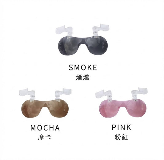 帽子夾式變色太陽眼鏡