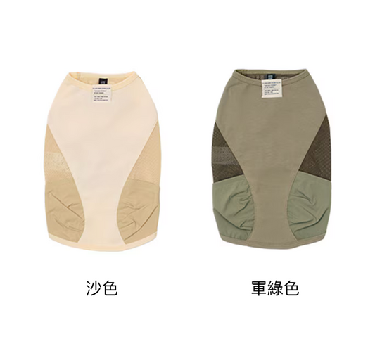工裝風立體口袋涼感舒棉背心 （接觸冷感）