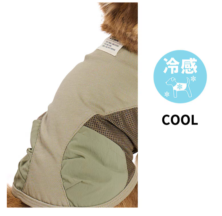 工裝風立體口袋涼感舒棉背心 （接觸冷感）