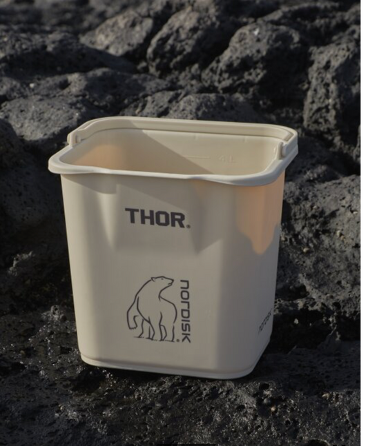 [韓國限定] Nordisk x THOR 索爾桶/水桶/垃圾桶 4.7L 米色