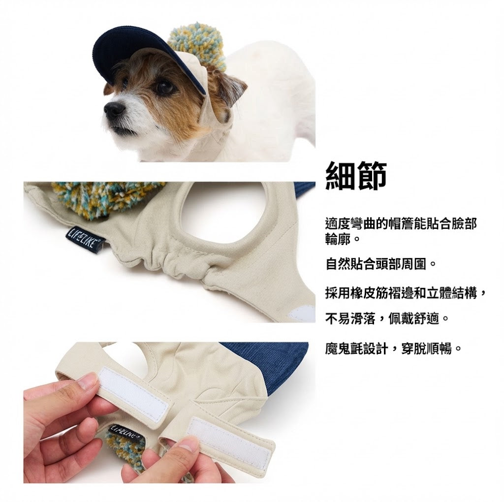 國旗毛球棒球帽