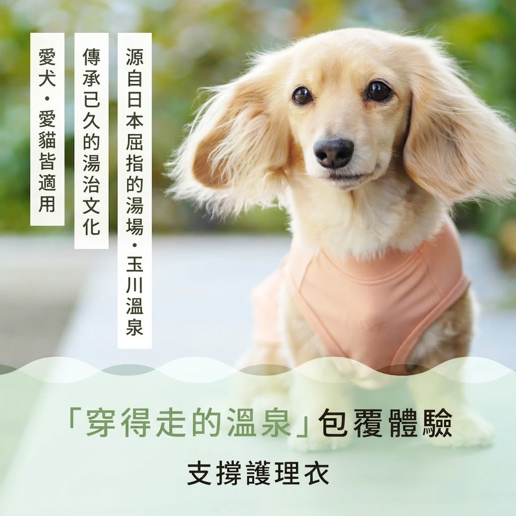 UNAGE柔感溫泉機能內搭背心 (中小型犬)