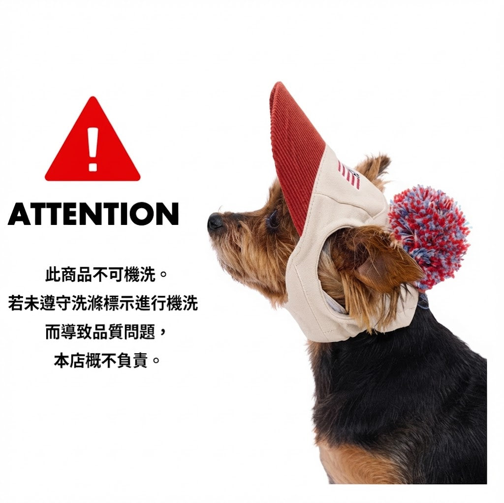 國旗毛球棒球帽