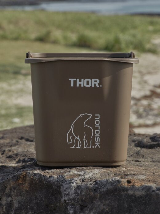 [韓國限定] Nordisk x THOR 索爾桶/水桶/垃圾桶 4.7L 咖啡色